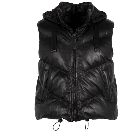 Mauritius - Women's Namica Oversized Leather Vest