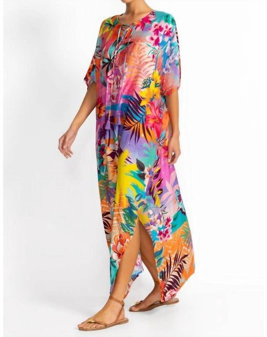 Johnny Was - TIE NECK MAXI KAFTAN