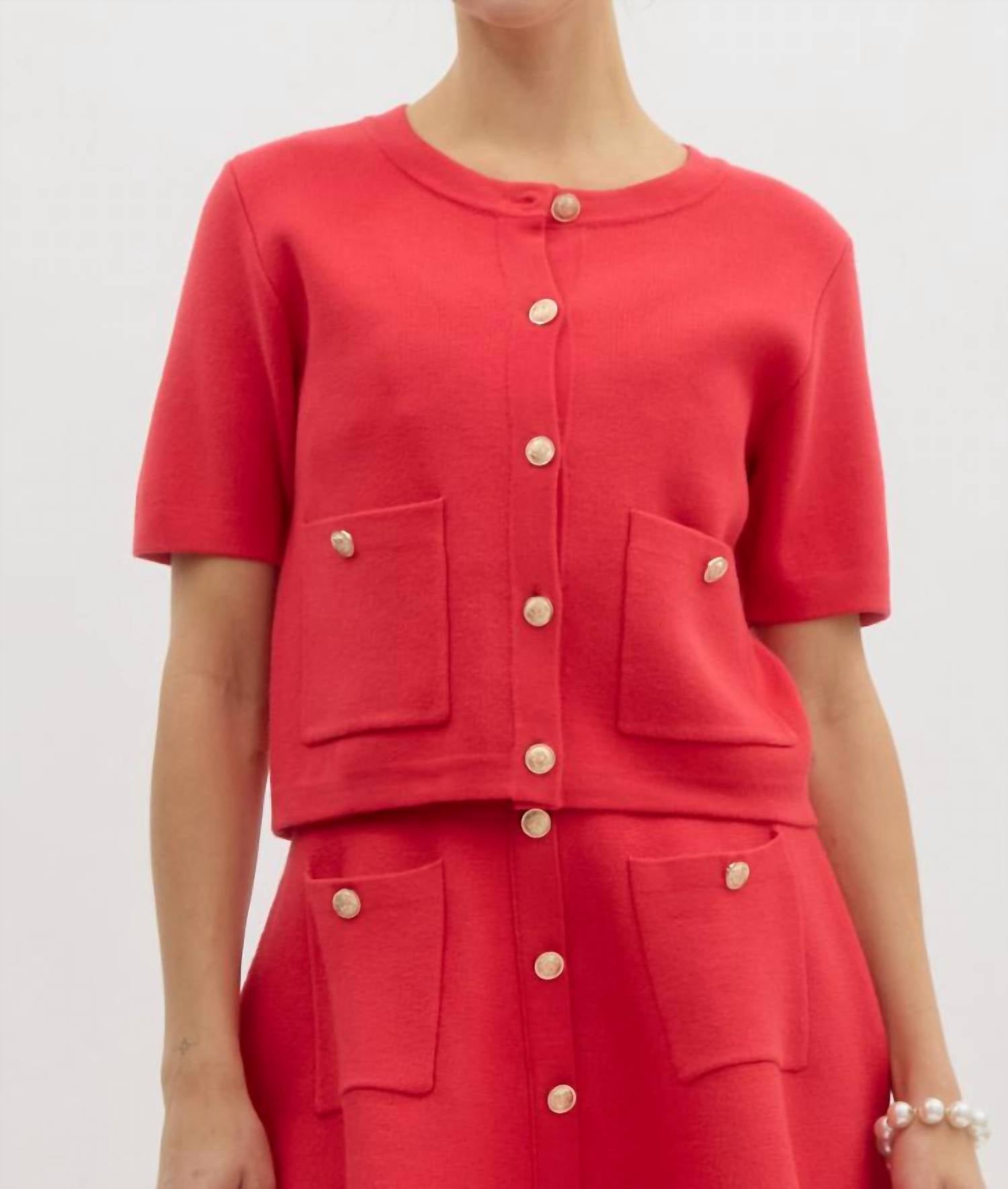 Entro - Lucy Short Sleeve Sweater