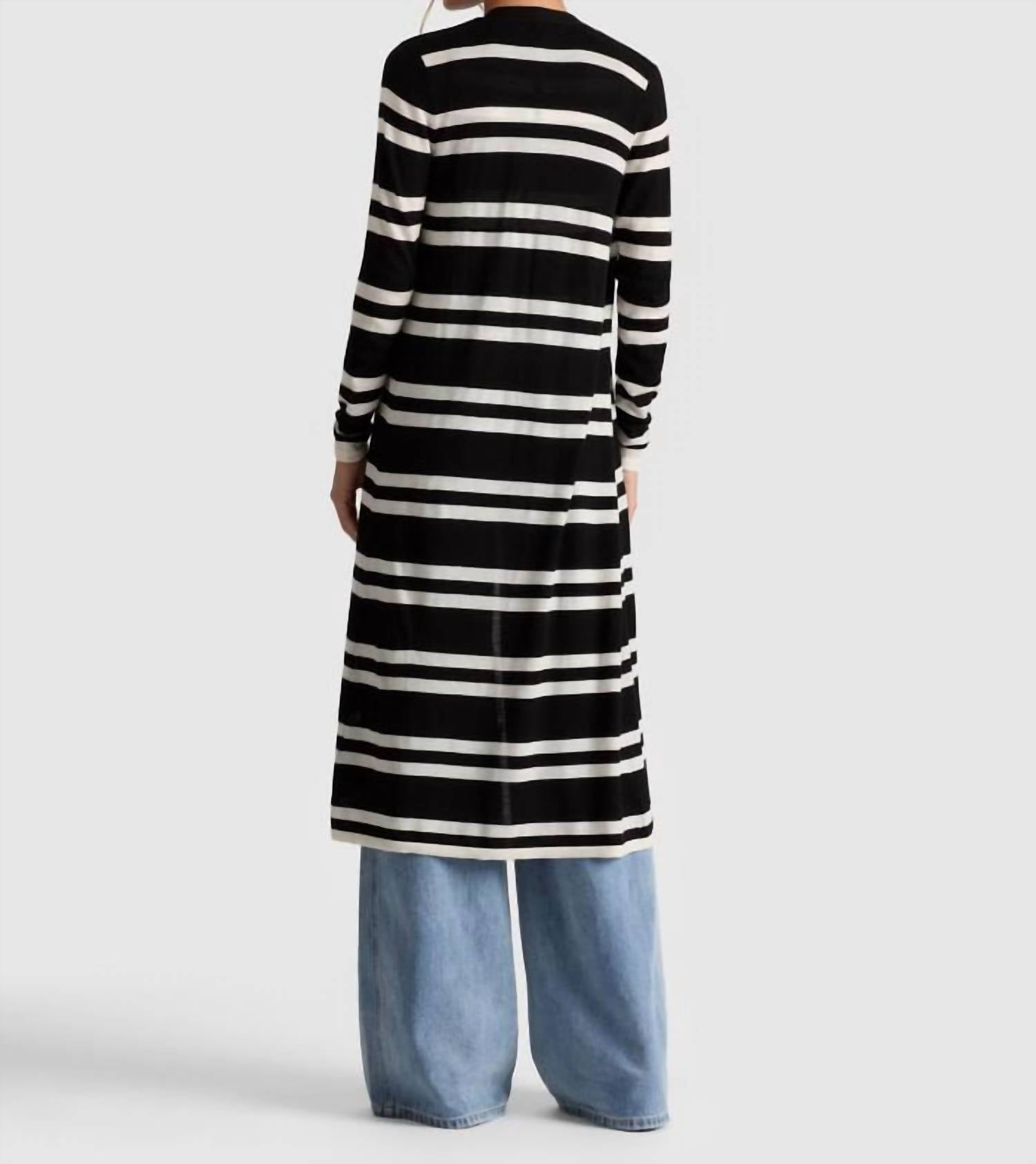 Alice + Olivia - Callan Striped Maxi Cardigan