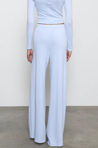 Enza Costa Everywhere Pant in pale blue - women's pants - detail view