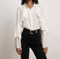 Veronica Beard - Demaris Ruffled Button-down Blouse