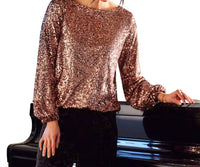 Karen Kane - Sequin Boatneck Top