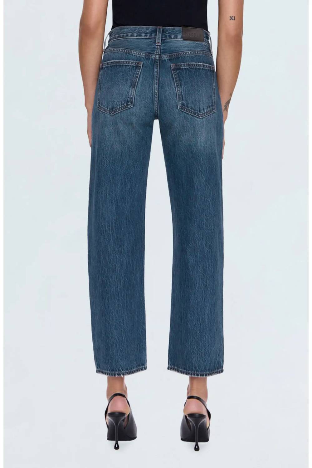 Pistola - Lexi Distressed Crop Barrel Jeans