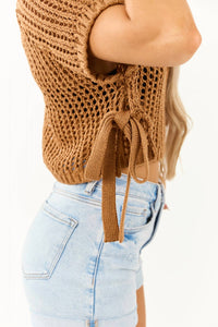 Heyson - Side Tie Knit Top