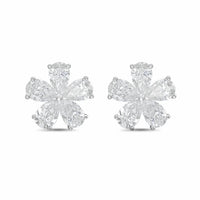 Diana M Jewels - Women's Pear Lab-Grown Diamond Stud Earrings (5.00 Ct TCW) - Statement