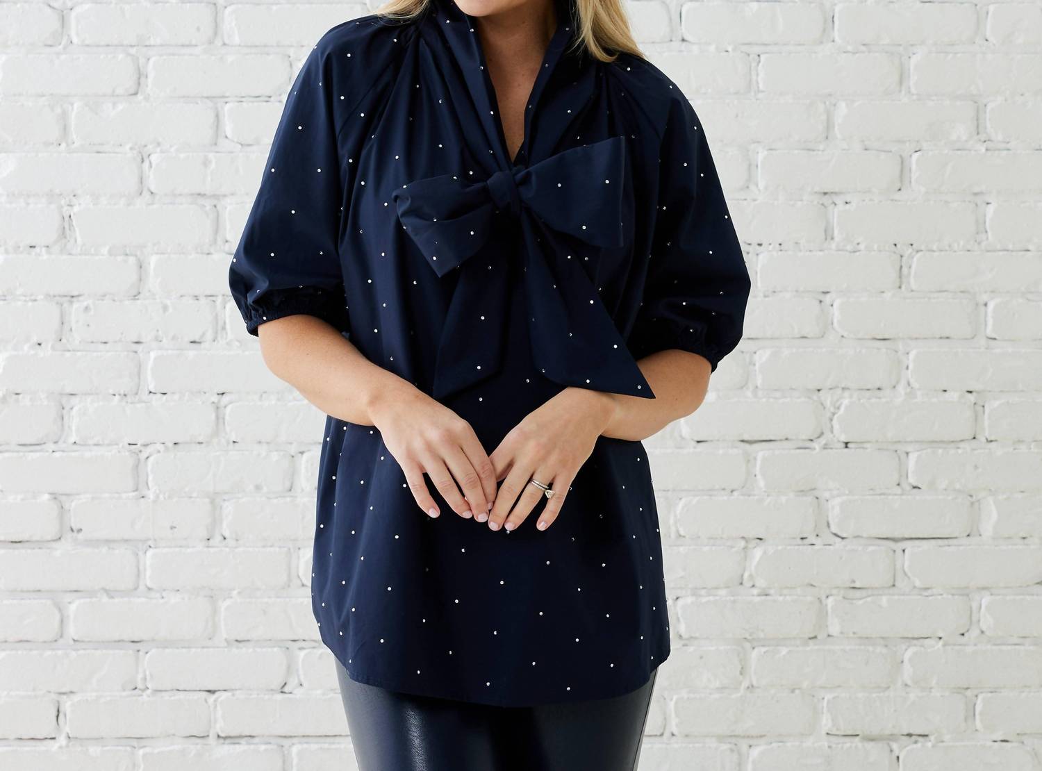 Caryn Lawn - Ryan Bow Sparkle Top