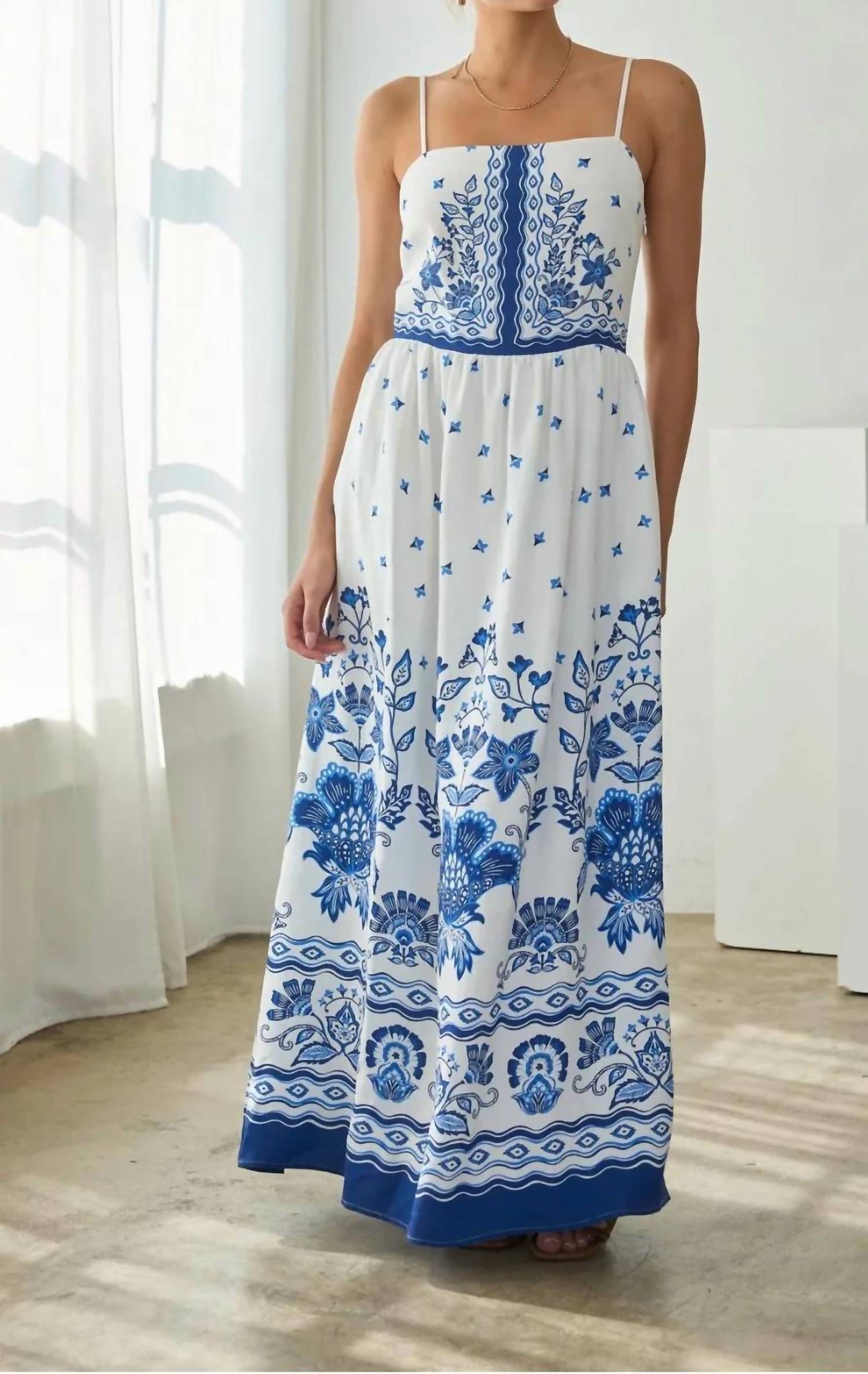Skies Are Blue - Meet Me In Greece Dress