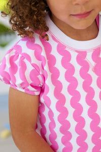 The Beaufort Bonnet Company - CASSIDY COMFY CREWNECK SHORT PUFF SLEEVE TOP