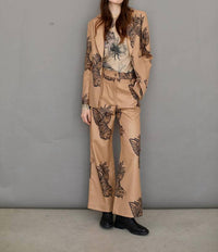 Las Sureñas - Toile De Jouy Wool Pant