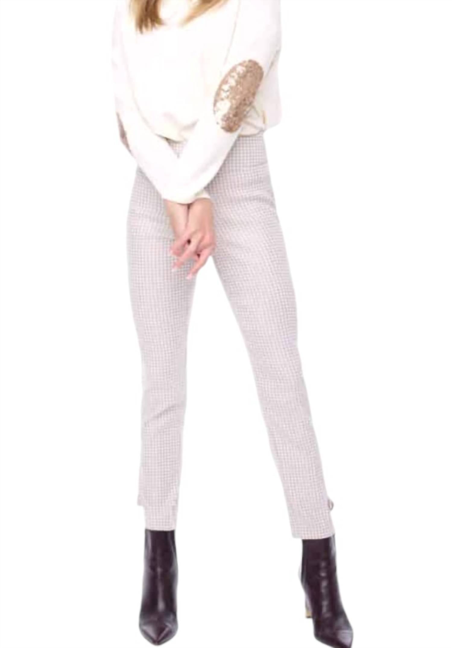 Up! - Glossy Techno Slim Ankle Pants