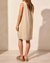 Tribal - Tencel Sleeveless V-neck With Pockets Dress