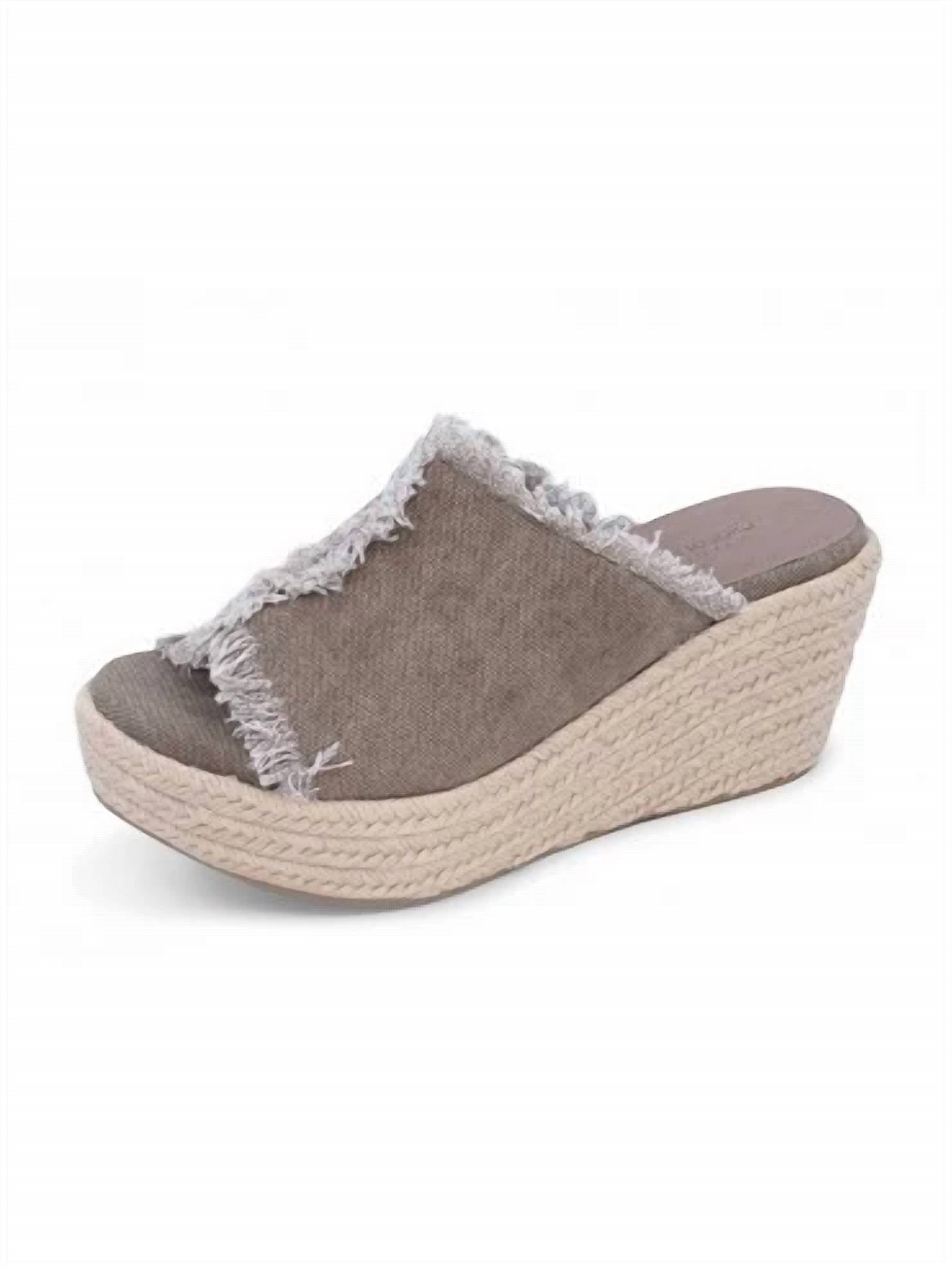 CHOCOLAT BLU Women's Wania Sandals in army linen - women's shoe
