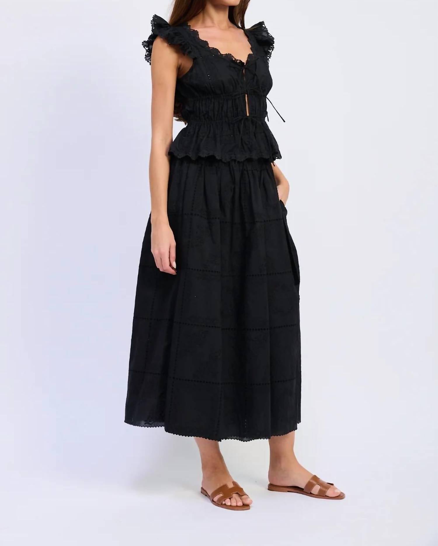 En Saison - Astrid Eyelet Top