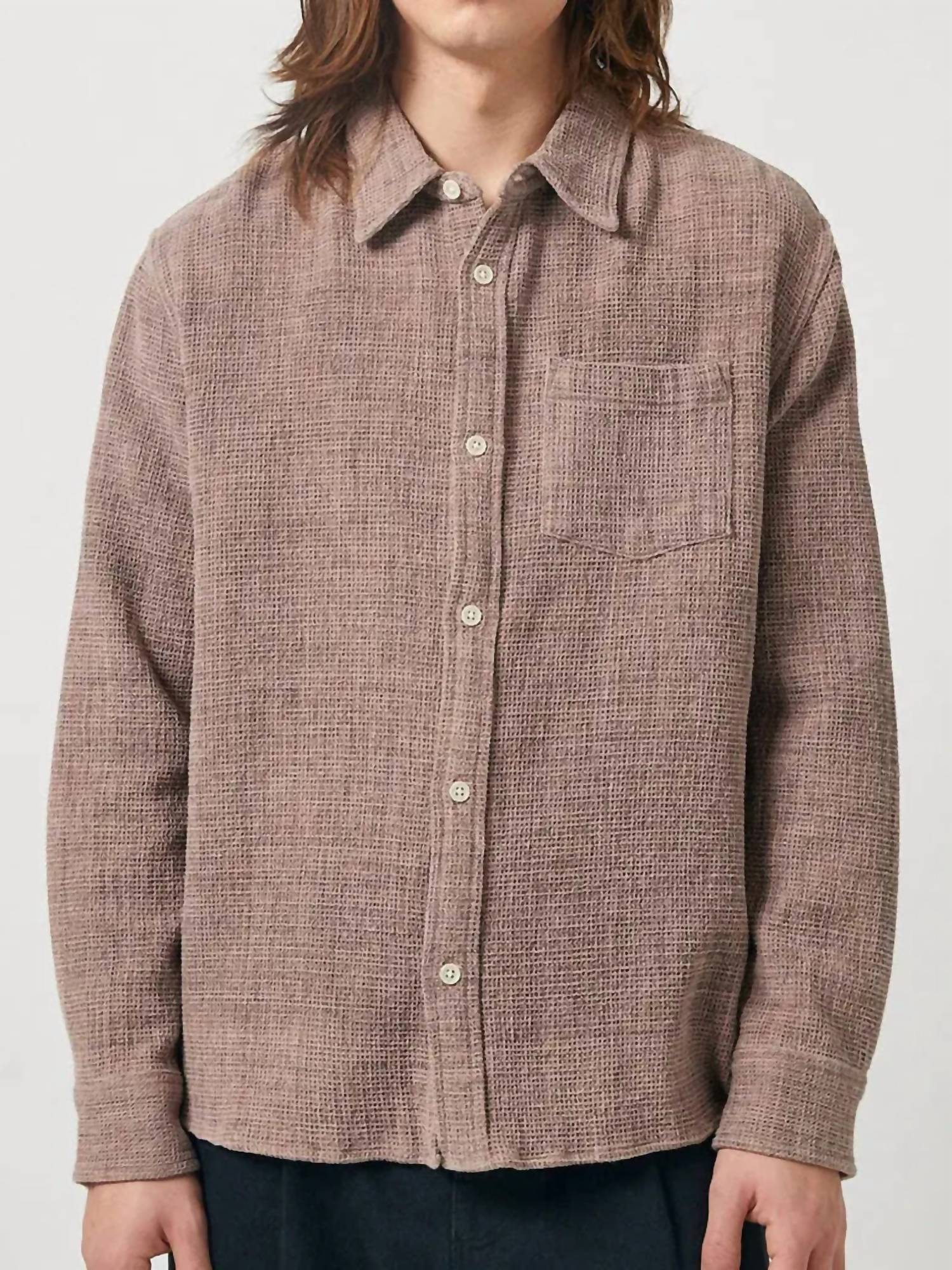 Corridor - Pigment Dyed Waffle Shirt Top