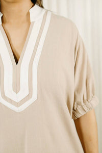 Entro - Bold Line Midi Dress