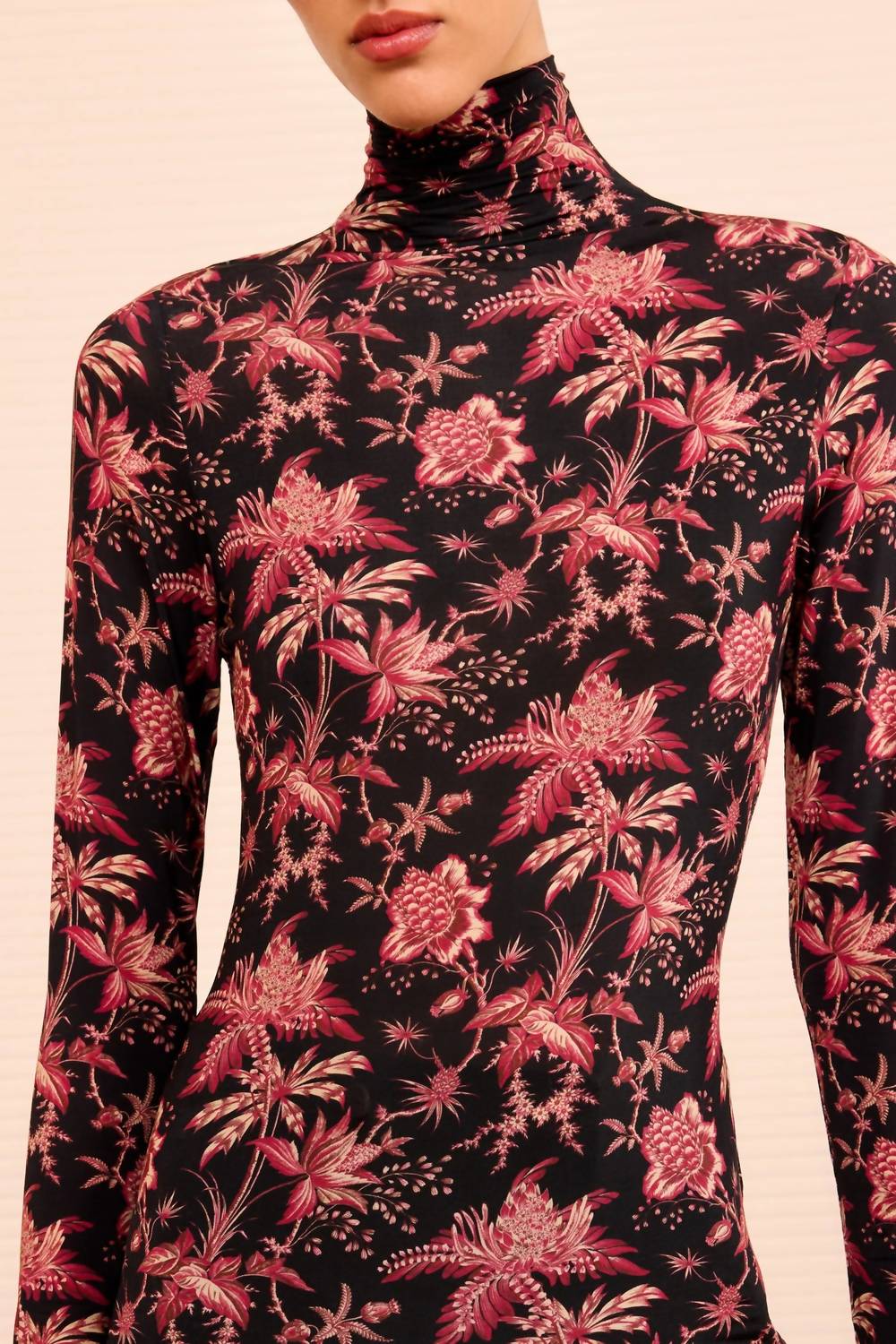 Ulla Johnson - Aurelia Jersey Long Sleeve Turtleneck Top