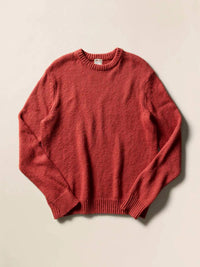 Faherty Heirloom Crewneck Sweater in eclipse red - men's sweater - view 4