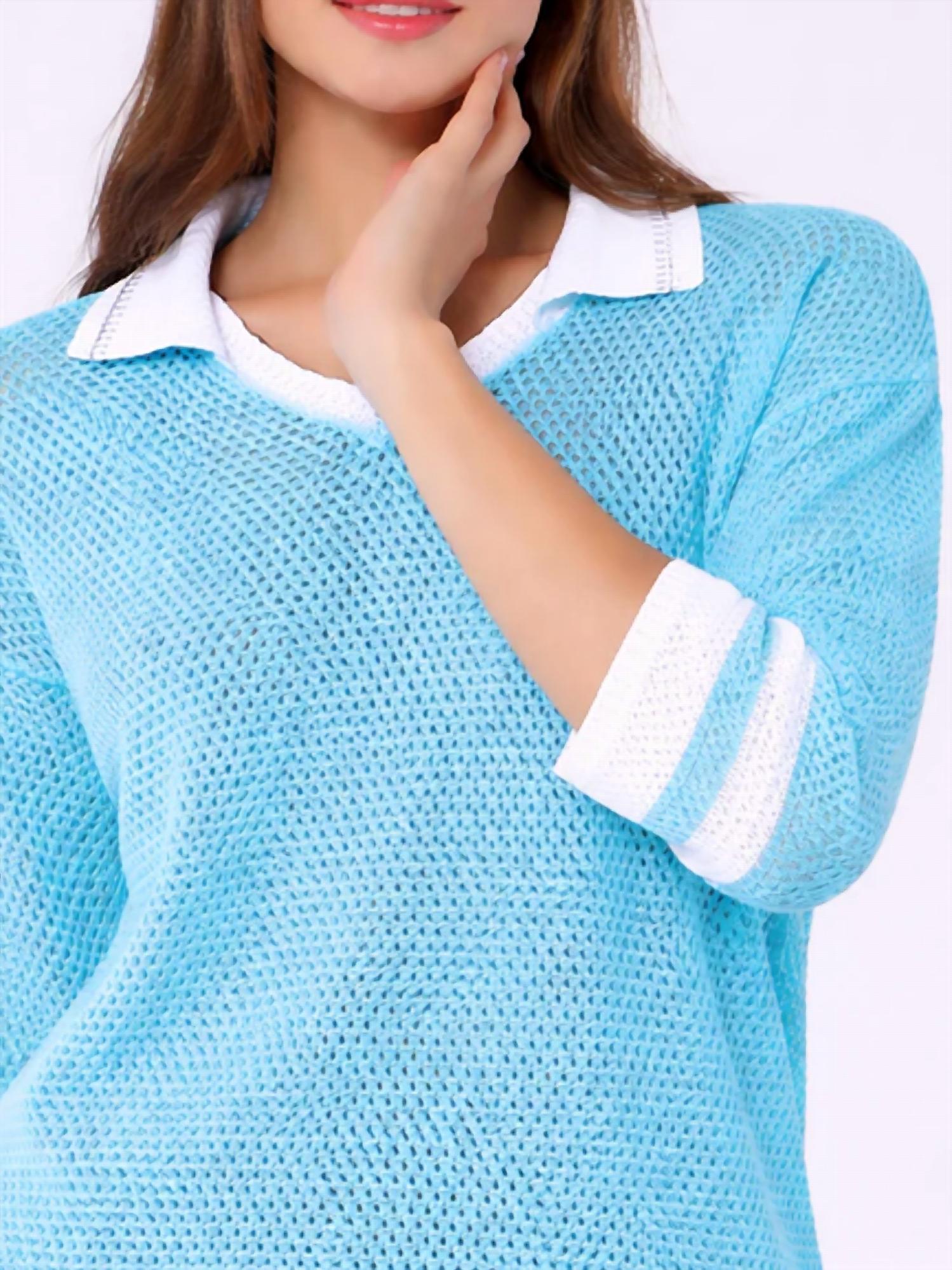 Angel Apparel - Crochet Long Sleeves Top