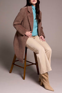 Tribal - Soft Plush Button-front Coat
