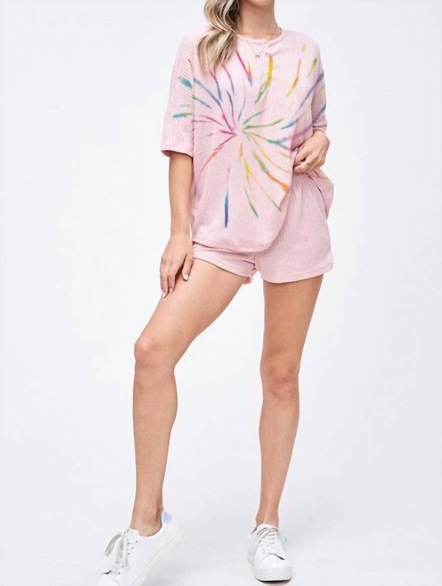 Phil Love - Tie Dye Henley Lounge Set