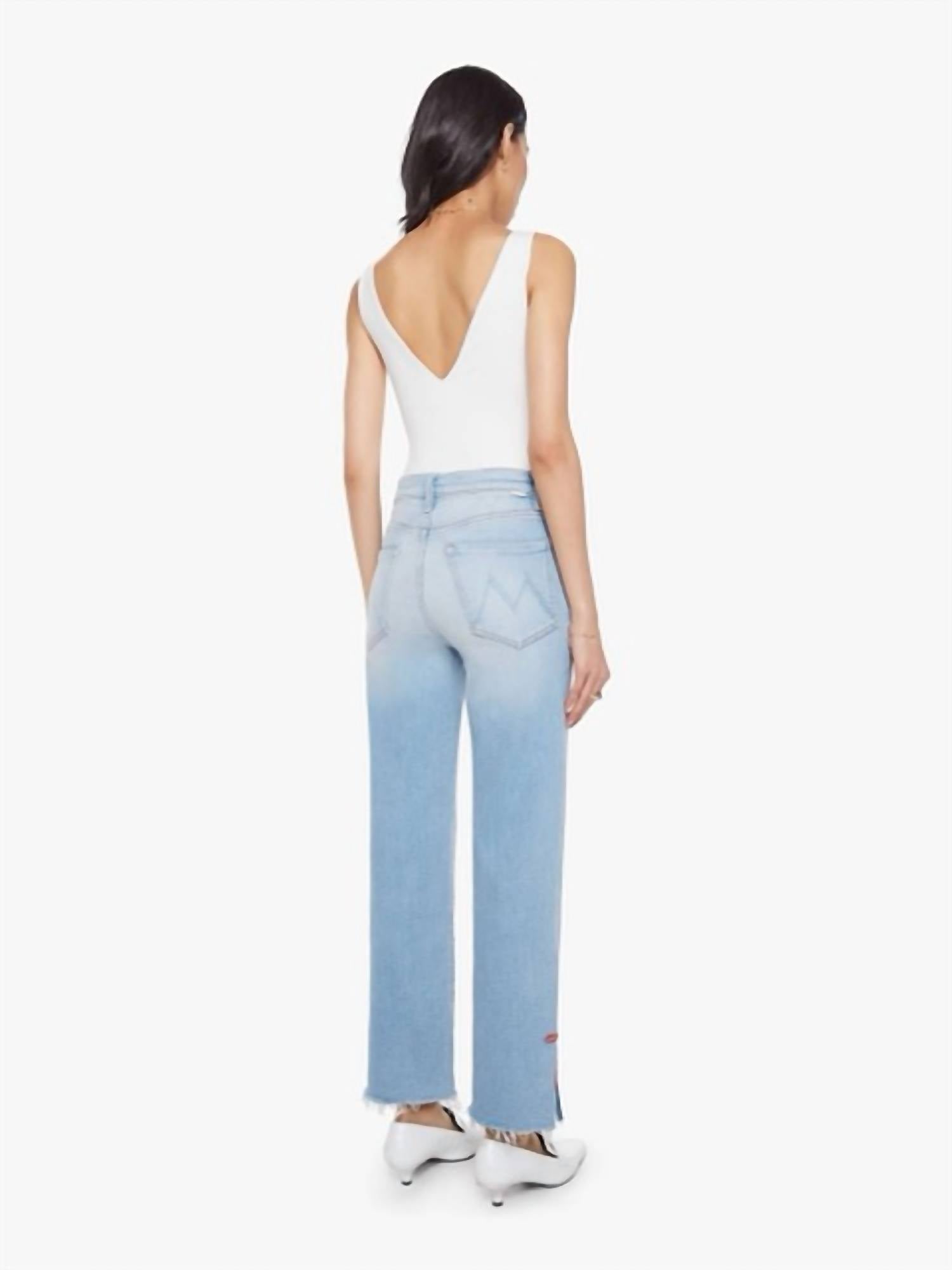 Mother - Rambler Zip Slice Hover Fray Jeans