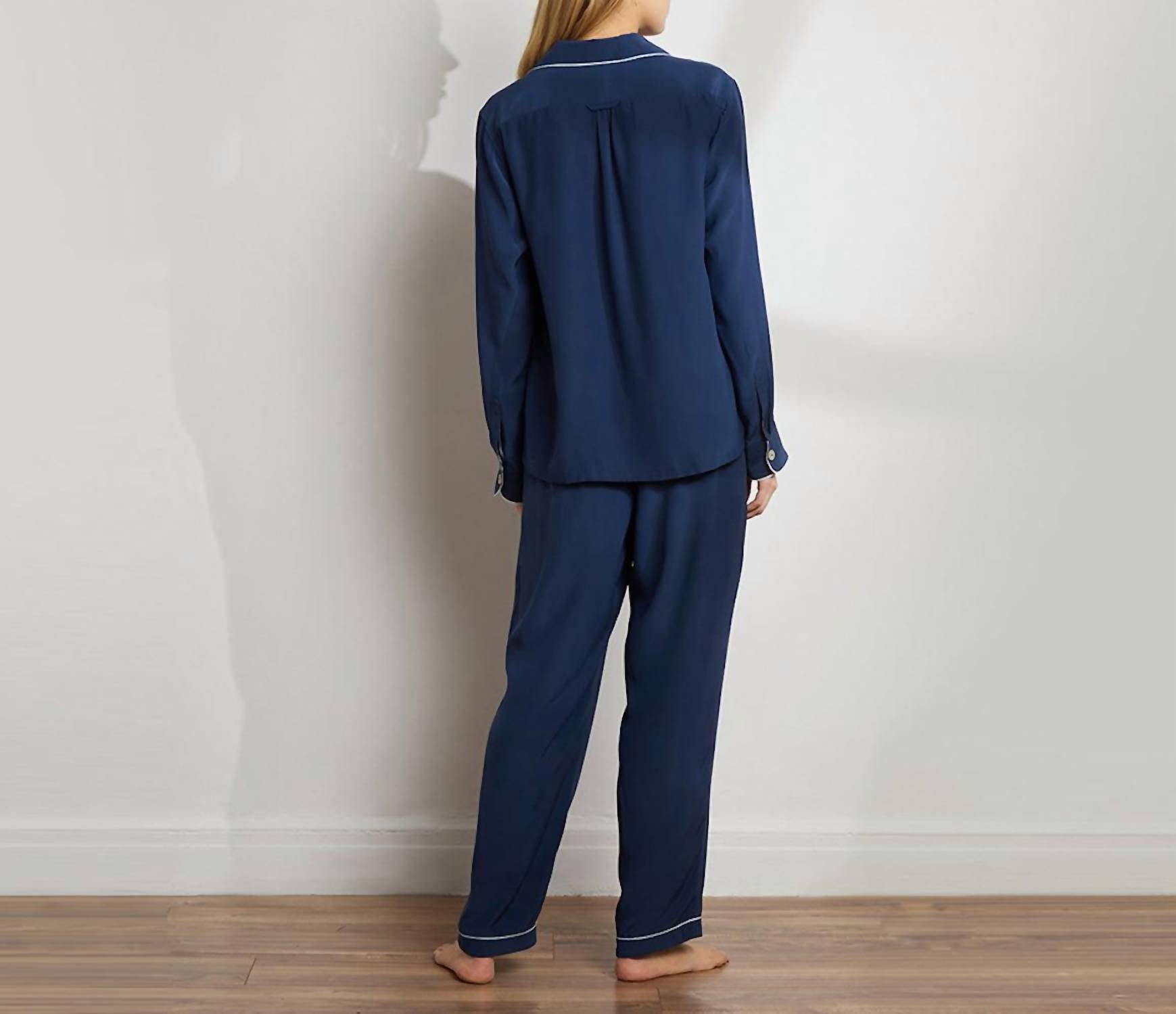 The Sleep Code - Women's Washable Silk Long Pj Set