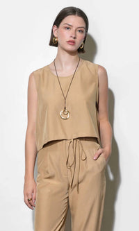 Greylin - Zoey Side Button Top