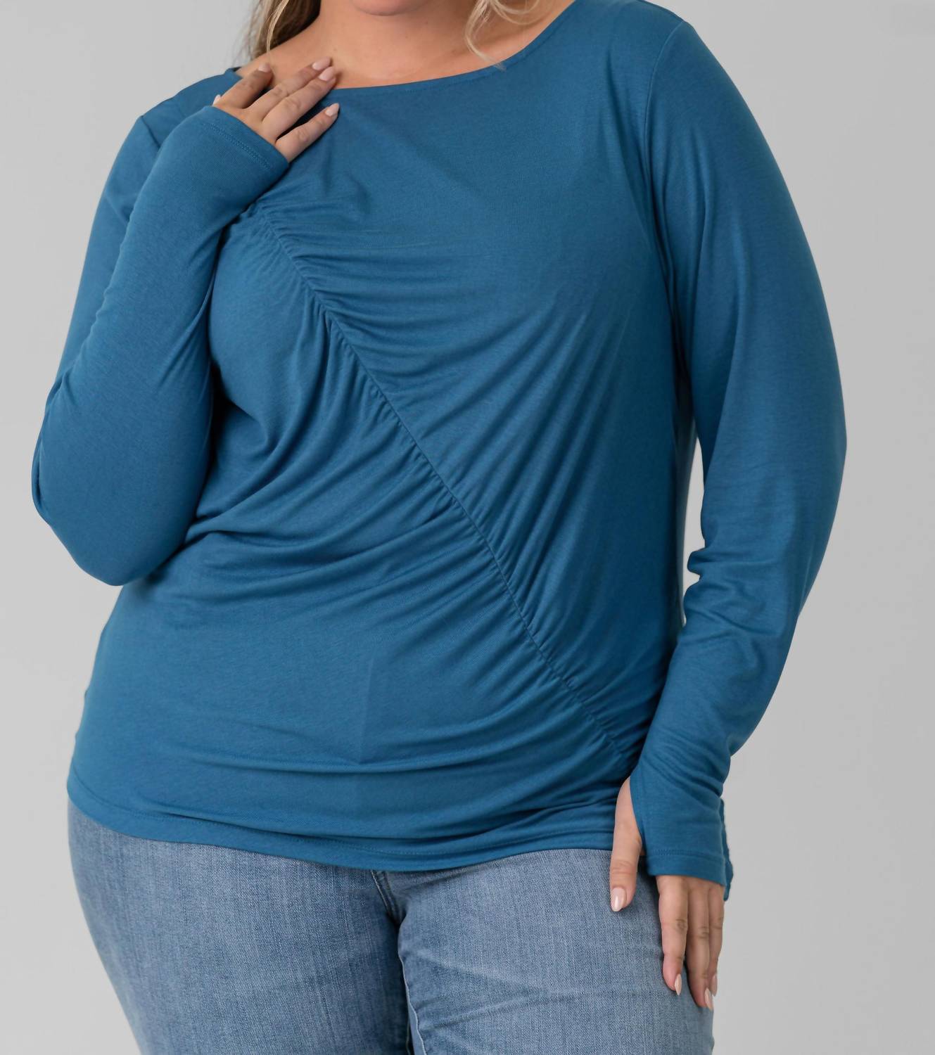 Capsule 121 - Bell Logn Sleeve Crew Neck Tee - Plus