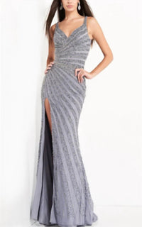 Jovani - Beaded Tank Dress