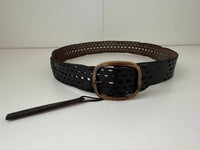 Linea Pelle - Women's Genuine leather broken in look multi hole belt