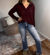 Bluivy - Archer Brushed Waffle Henley Top