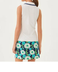 Lilly Pulitzer - Upf 50+ Frida Half Zip Sleeveless Polo Shirt