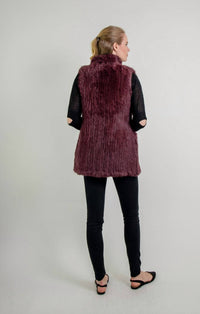 Love Token - Elyse Genuine Rabbit Fur Vest