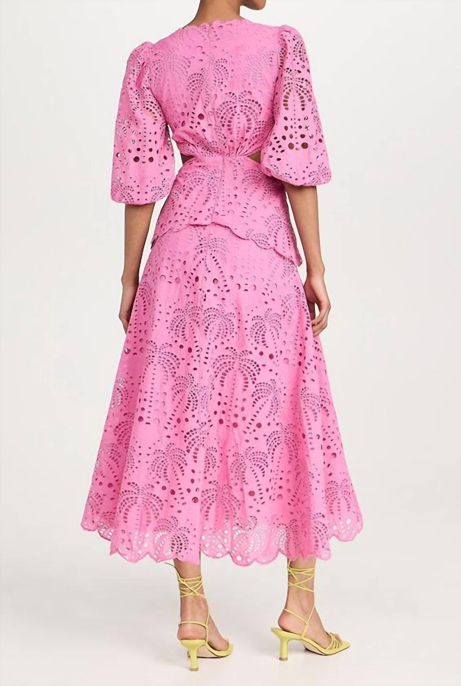 Farm Rio - Eyelet Midi Dress