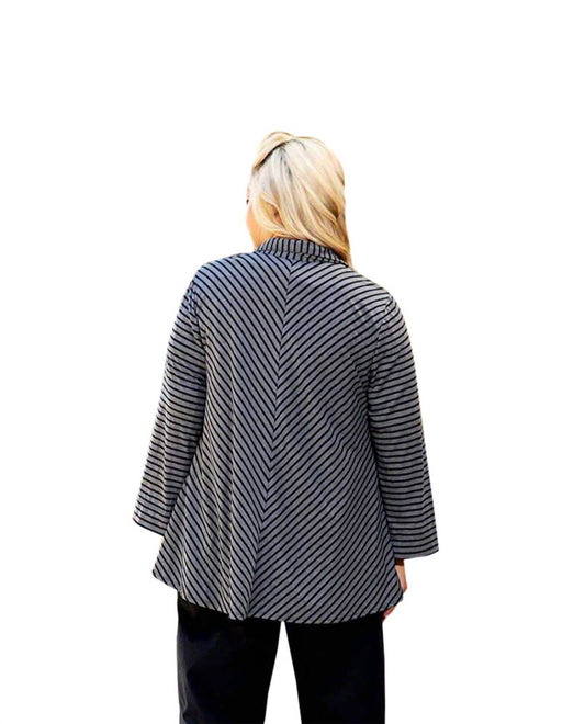 On The Plus Side - Long Sleeve Gemma Shirt Jacket - Plus Size
