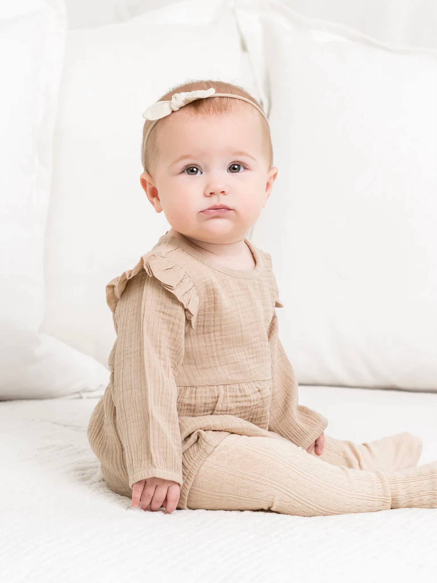 Colored Organics - Girls Isla Muslin Bubble Romper