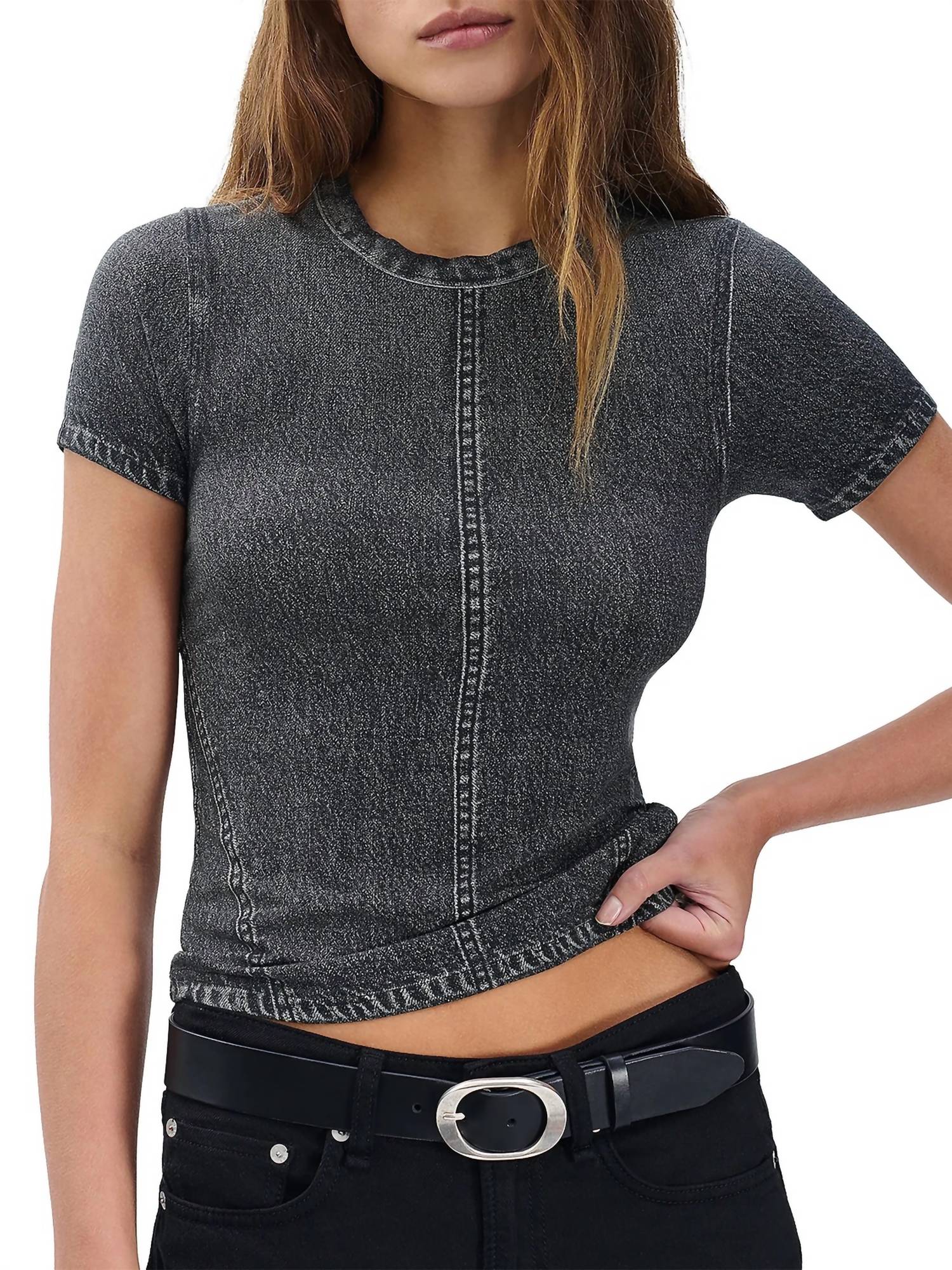 Rag & Bone - Miramar Jersey Baby Tee