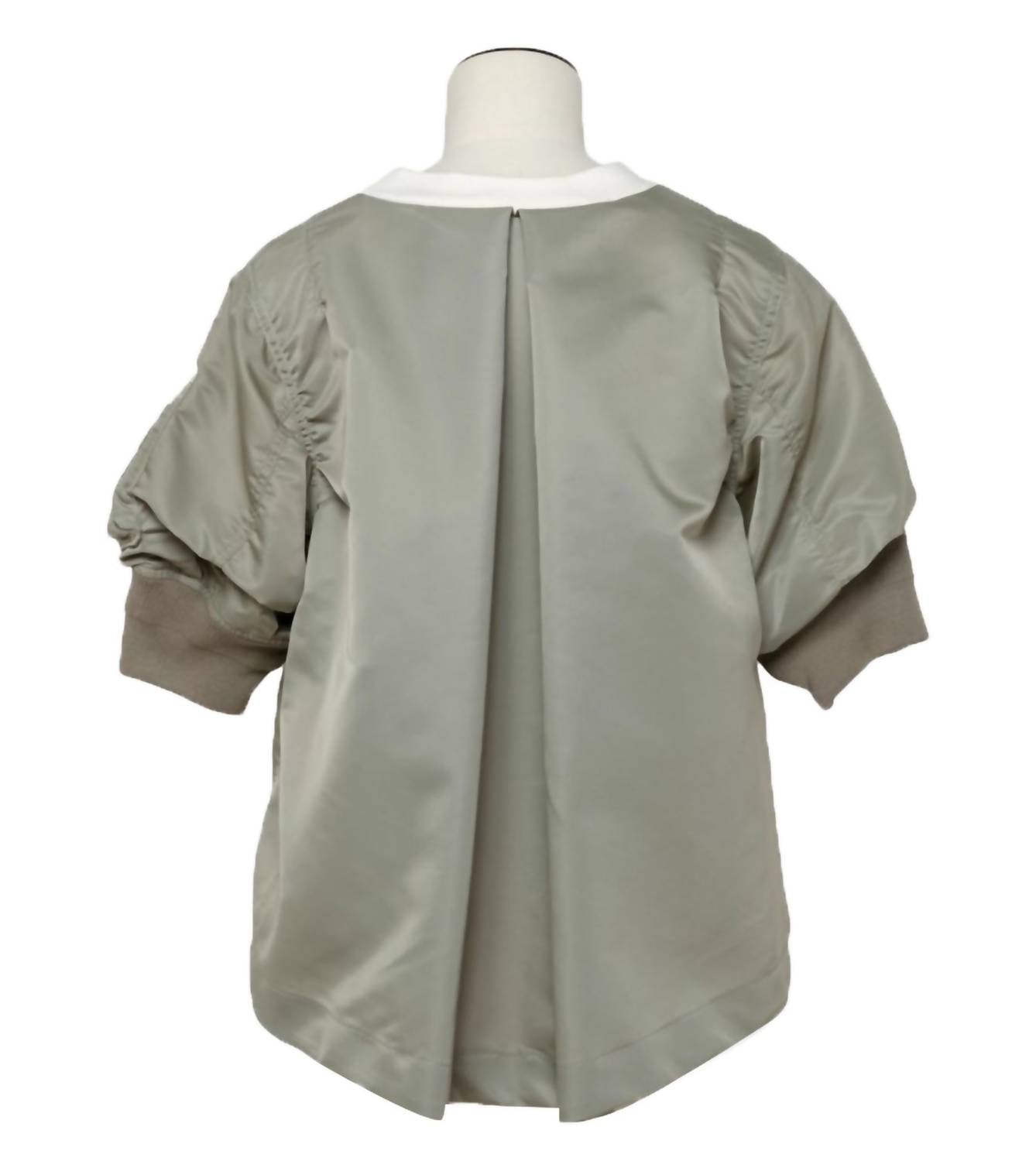 Sacai - Nylon Twill X Sponge Sweat Pullover