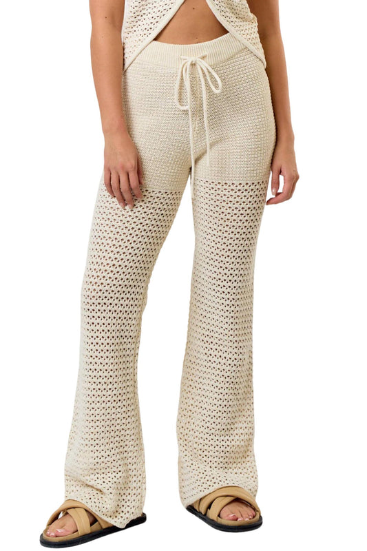 Blue Blush - Shimmer Crochet Pants