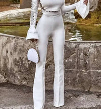 Bcbgmaxazria - High Rise Flared Pants