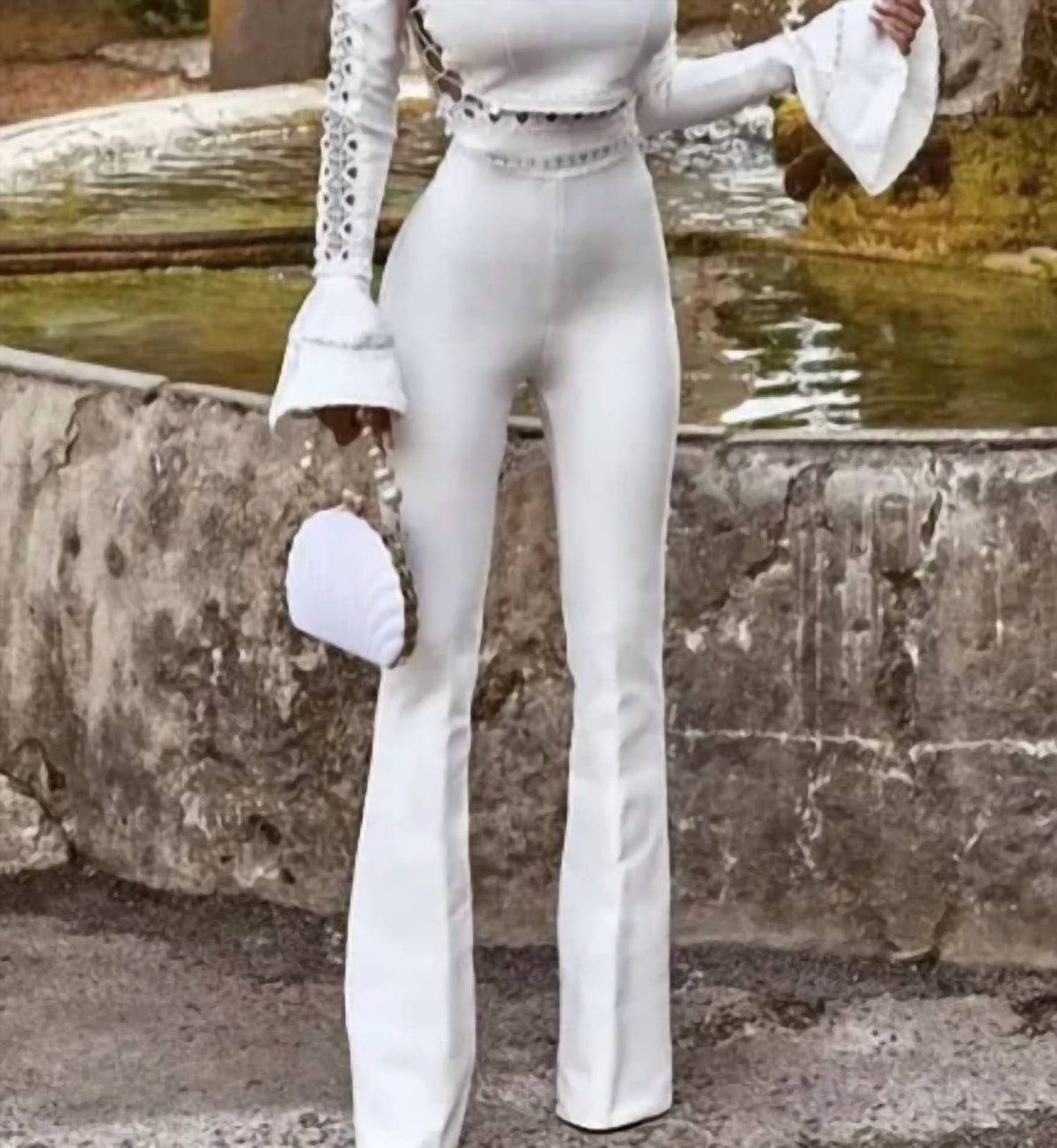 Bcbgmaxazria - High Rise Flared Pants
