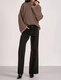 Elan - Striped Bell Sleeve Sweater