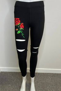 PRINTED FLORAL PANTS