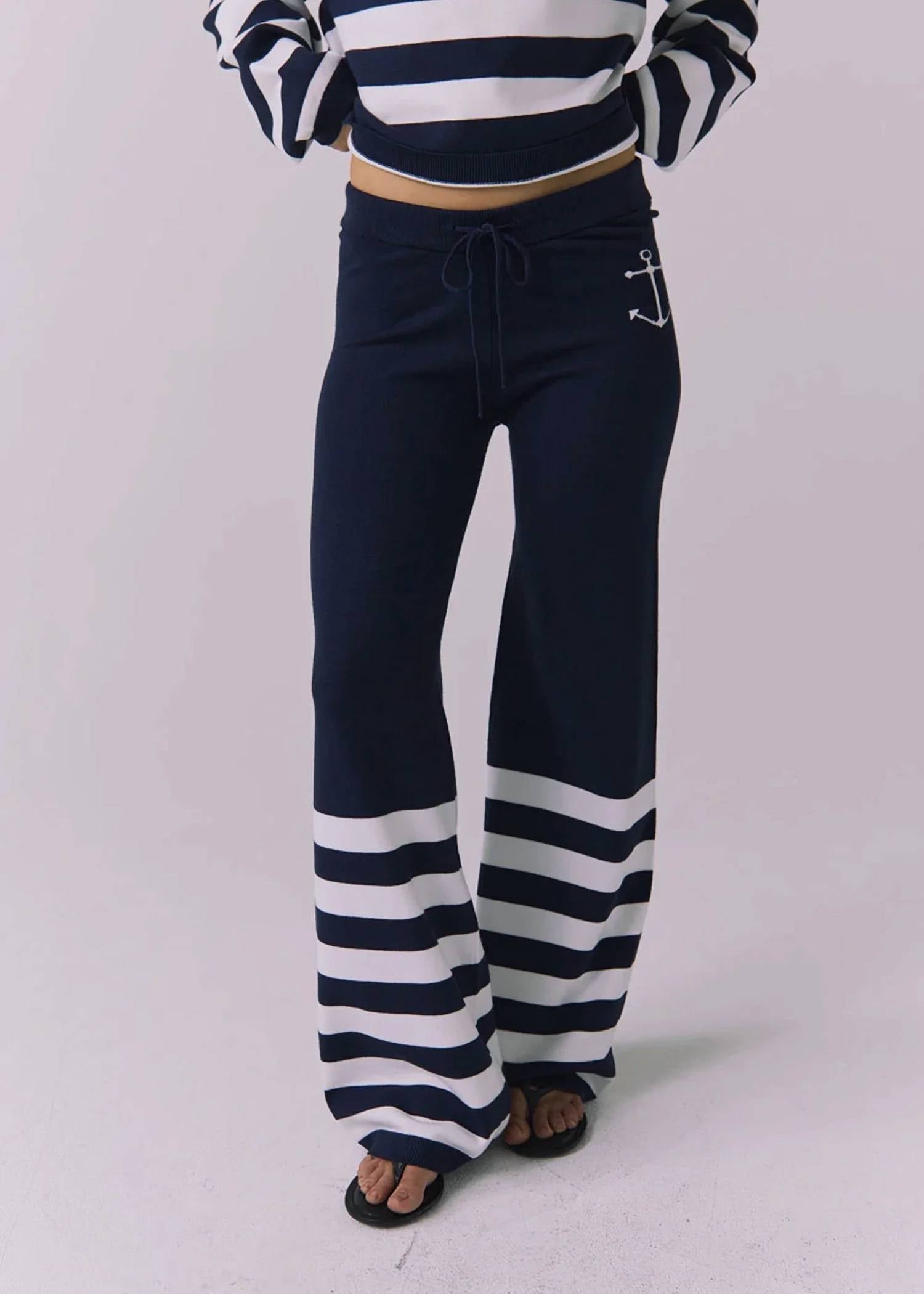 Chaser - Anchor Stripe Pants