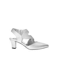 Easy Street Women's Venue Heeled Sandals in silver - women's heels - detail view