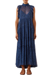 Shona Joy - SALDANHA HIGH NECK TIERED MAXI DRESS