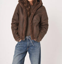 Repeat Cashmere - Reversible Faux Mink Jacket With Hood