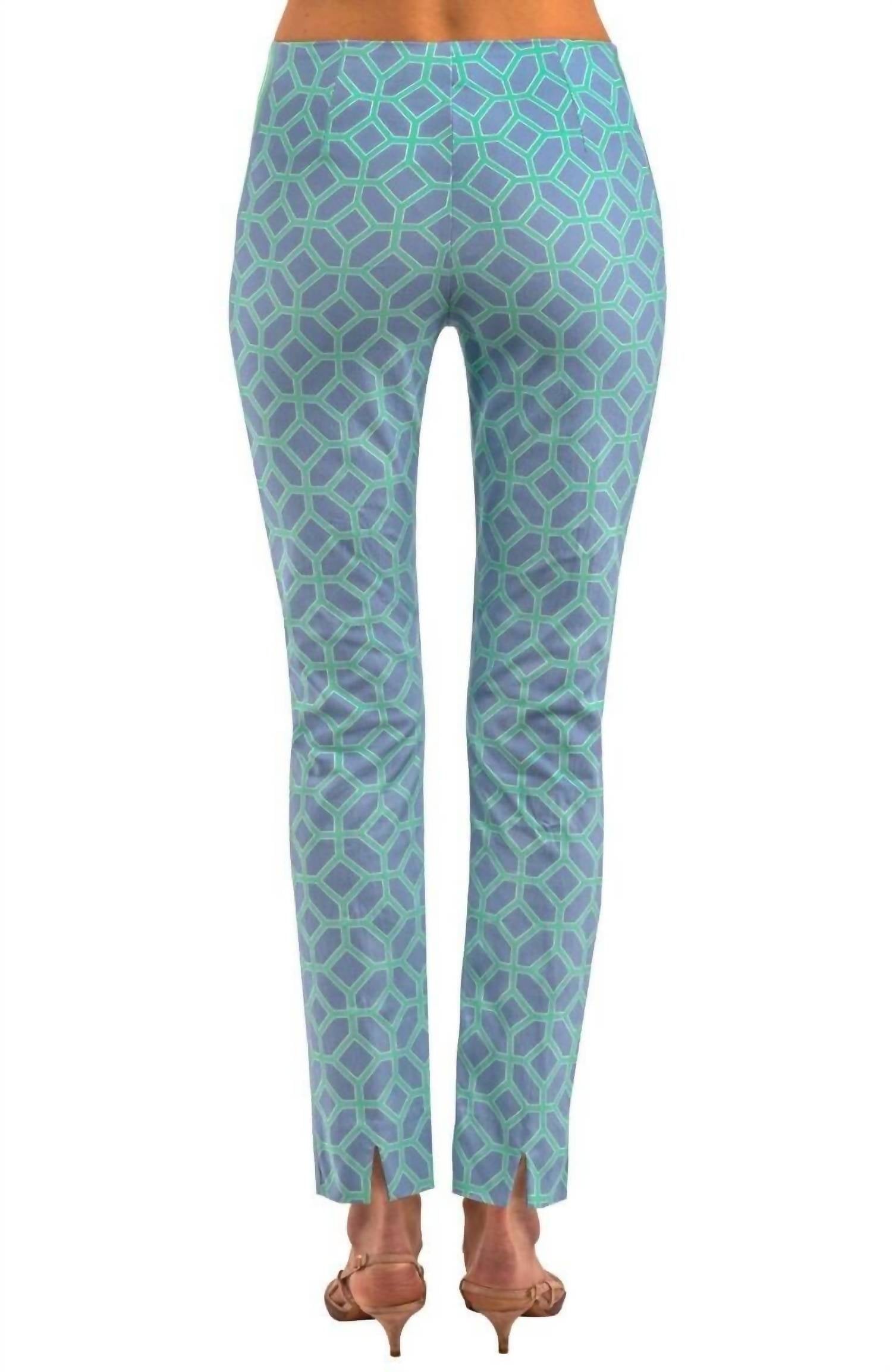 GRETCHEN SCOTT Lucy In The Sky With Diamonds Gripeless Pull On Pants Tall in the sky with diamonds gripeless pull on pants tall in periwinkle - women's pants - alternate view