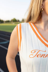 Le Lis - It's Football Time in Tennessee Embroidered Top